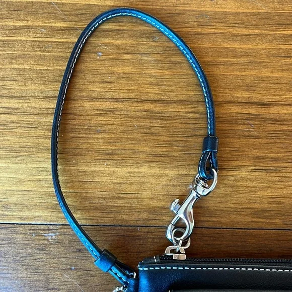 Coach Black Leather Wristlet - Picture 5 of 10